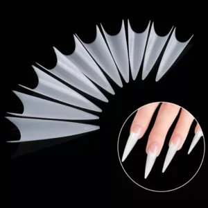 Stiletto tips naturel (smal)