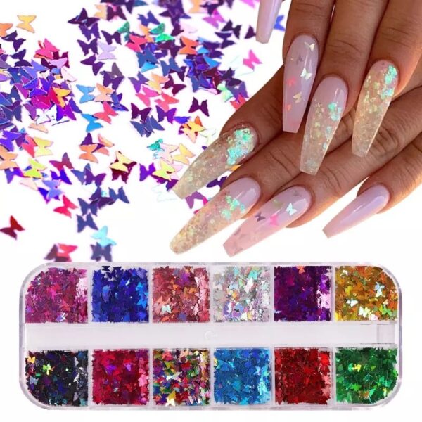 Nail art box vlinder #2