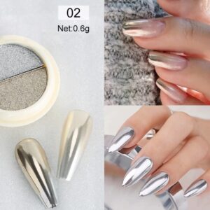 Duo Chroom Nail art #2
