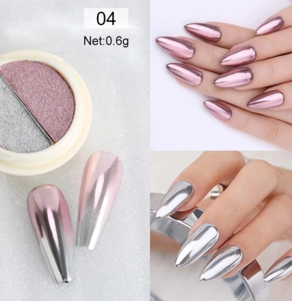 Duo Chroom Nail art #4