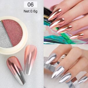 Duo Chroom Nail art #6
