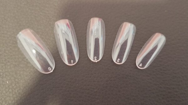 Press On Tips Clear Round
