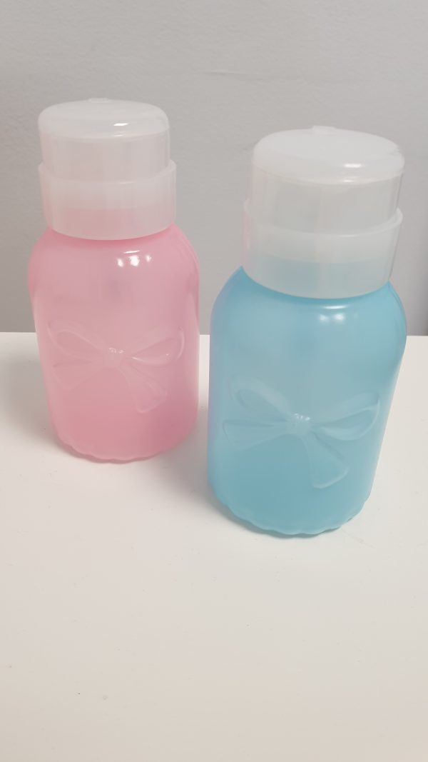 Dispenser blauw met strikje