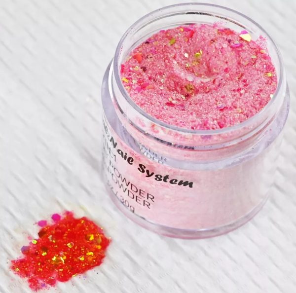 Acryl 2 in 1 glitter 30 gram Flamingo 2 - Afbeelding 2
