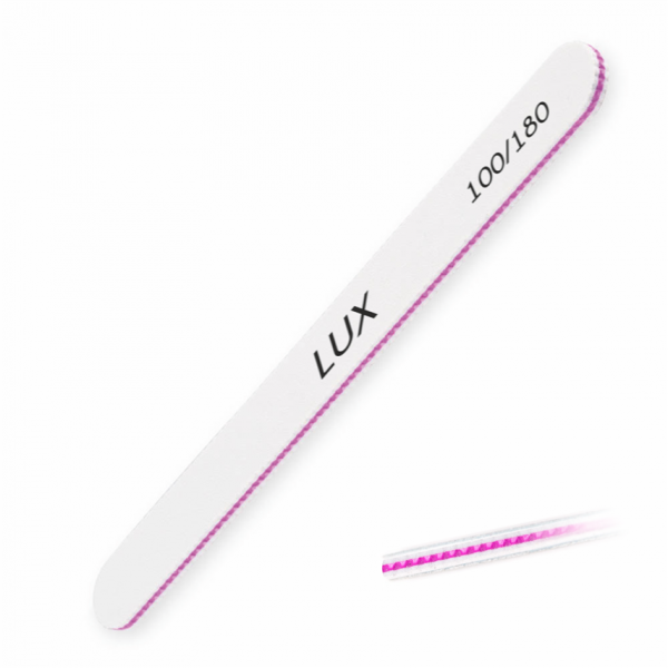 LUX nagelvijl 100/180 wit