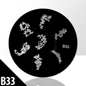 Stamping Sjabloon Rond B33