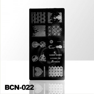Stamping Sjabloon Lang BCN 022
