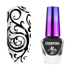 Stampinglak kleur nr. 2 Zwart met gratis sjabloon