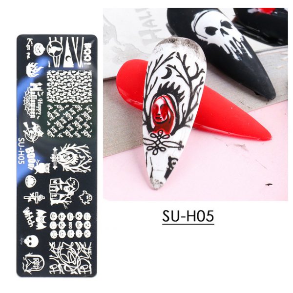 Stamping Sjabloon HALOWEEN SU-H05
