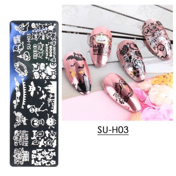 Stamping Sjabloon HALOWEEN SU-H03