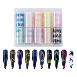 TRANSFERFOLIE 10 stuks XKZ UV GLOWING