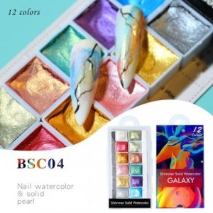 Shimmer Waterkleuren Nail art 04