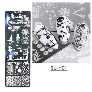 Stamping Sjabloon HALOWEEN SU-H01