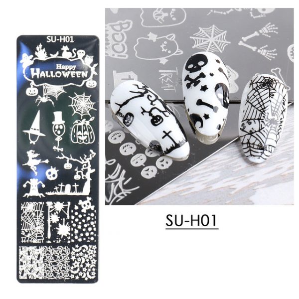 Stamping Sjabloon HALOWEEN SU-H01