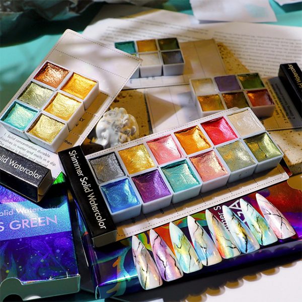 Nail Art Watercolors Galaxy - Afbeelding 3