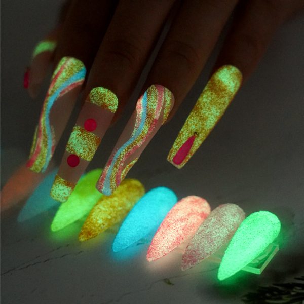 Nail Art Powder Glow in the Dark - Afbeelding 3