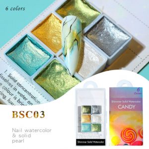 Nail Art Watercolors Candy