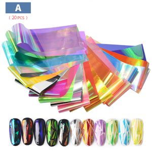 Nail Foil Holographic set A