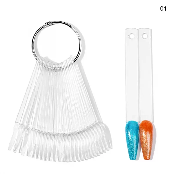 Tip Demo Ring Coffin clear 50 stuks
