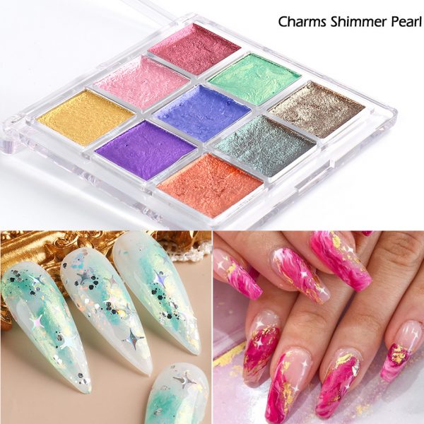 Nail Art Pearly Shimmer Watercolors - Afbeelding 3
