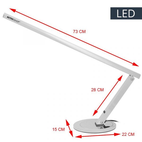 Tafellamp Slim LED aluminium zilver - metallic - Afbeelding 3