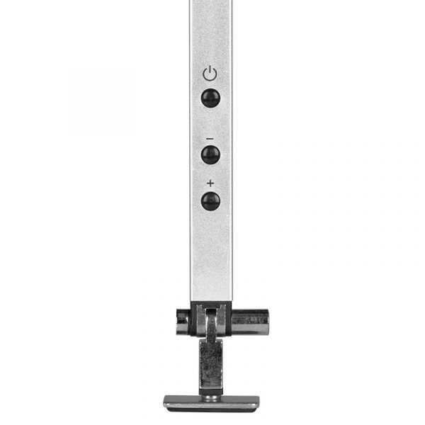 Bureaulamp LED zilver 3-arm - Afbeelding 3