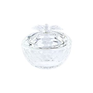 Dappendish glas met deksel rond