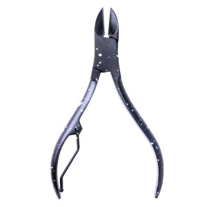 Professionele pedicuretang Molly Lac zwart mes 15 mm