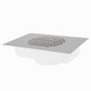 Stofafzuiging voor inbouw chroom