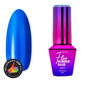 Rubber Base 2 in1 Fluo MollyLac Bora Bora 10 g nr. 4