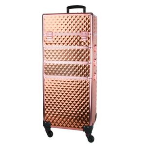 Trolley XXXL 4in1 diamant rosé goudkleurig