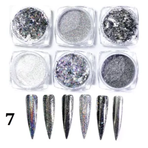 Laser Nail Powder set van 6 st. 07