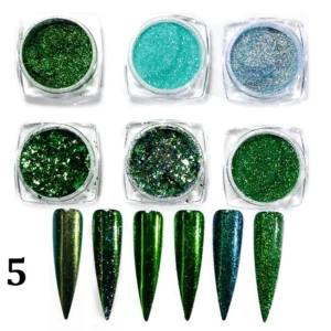 Laser Nail Powder set van 6 st. 5