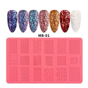 Siliconen mal voor decoraties onder Powder Gel (MB-01)