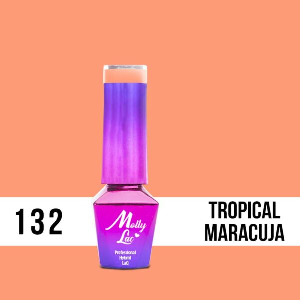 Gellak van MollyLac Bubble Tea Tropical Maracuja 132 5 ml - Afbeelding 2