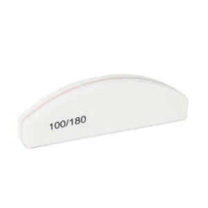 Dubbelzijdige buffer mini crescent boat Medium 100/180 - wit