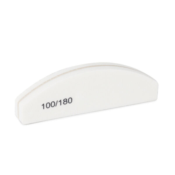 Dubbelzijdige buffer mini crescent boat Medium 100/180 - wit