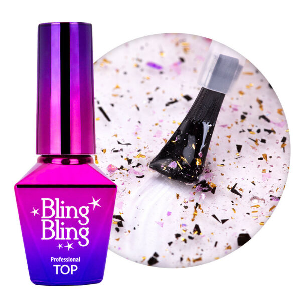 Top Coat Bling Bling MollyLac No Wipe 10g Nr.1