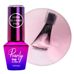Top coat Parelmoer met champagne marmer effect MollyLac DaisyPink Hema/di-Hema 10g