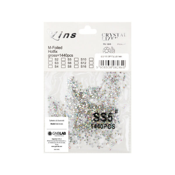 Glazen nagelsteentjes SS5 Crystal AB 1440 st - Afbeelding 4