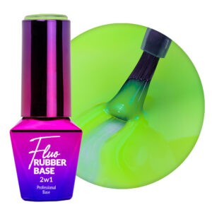 Rubber Base 2in1 Fluo MollyLac Lime Mojito 10g Nr. 3
