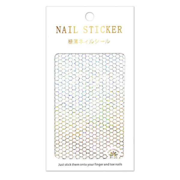 Dunne holo nagelstickers nr. R135