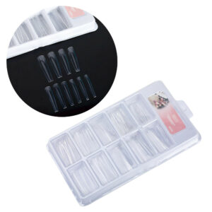 Tips ballerina slim transparant 100 stuks model E64