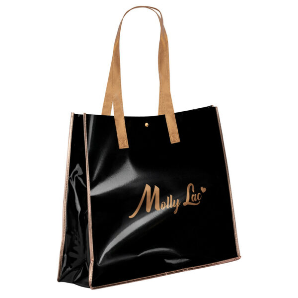 MollyLac zwart en goud XL lunchtas