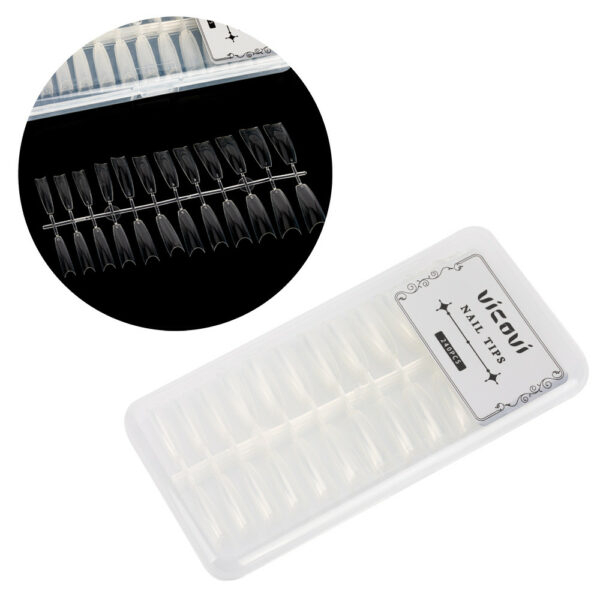 Press On Tips Clear Ballerina 240 stuks