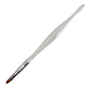 Gelpenseel maat 4, wit, ovaal, borstellengte 6 mm AlleLac