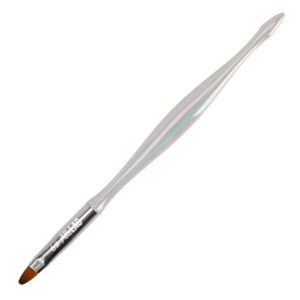 Gelpenseel maat 6, wit, ovaal, borstellengte 8 mm AlleLac