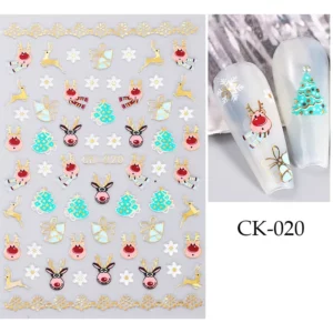 Nail Art sticker Kerstmis. 020