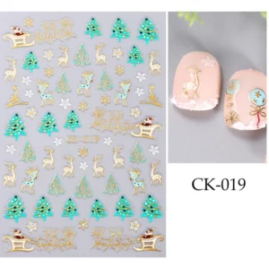 Nail Art sticker Kerstmis. 019