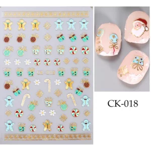 Nail Art sticker Kerstmis. 018